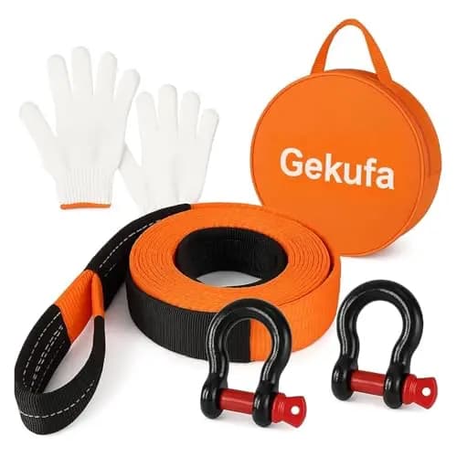 Gekufa Abschleppseil 5 m 10 t mit Haken