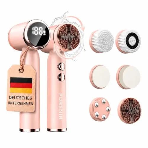 PURENIN 6in1 Elektrische Gesichtsreinigungsbürste