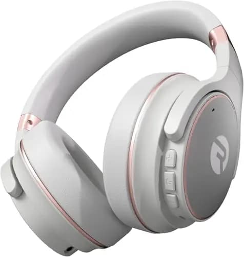 Raycon Everyday Kabellose Bluetooth Over Ear Kopfhörer, mit aktiver Geräuschunterdrückung, Awareness-Modus und eingebautem Mikrofon, IPX 4 (Roségold)