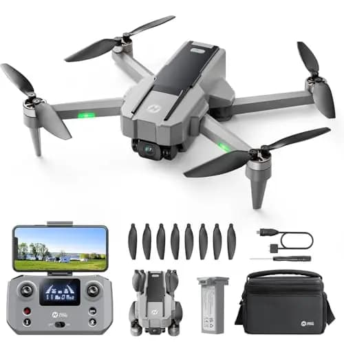 Holy Stone HS440G Drohne mit 4K Kamera für Erwachsene, GPS Follow Me, Auto Rückkehr, 5G FPV Übertragung, 23 Min. Lange Flugzeit, Bürstenloser Motor, Faltbare Kameradrohne unter 249 g für Anfänger, C0