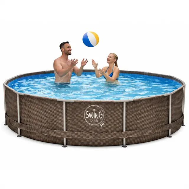 HAF Swing Frame Pool Rattan-Optik
