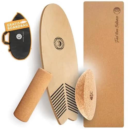 JUCKER HAWAII Balance Board Trick & Surf Echtholz XL