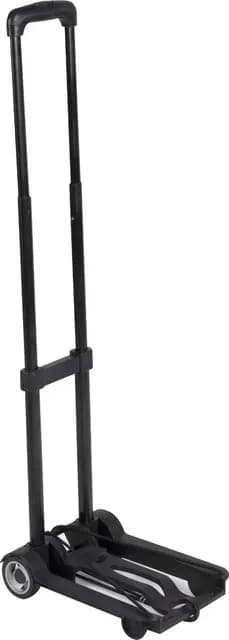 Kinzo Sackkarre mit Ausziehbarem Griff, 4 Rollen, 23 x 96 x 32 cm, Maximum Load 40 kg, Schwarz, L-Design, Leicht und Stabil