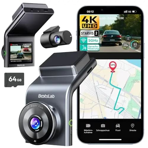 BOTSLAB 4K Dual-Kanal Dashcam – Bild 1