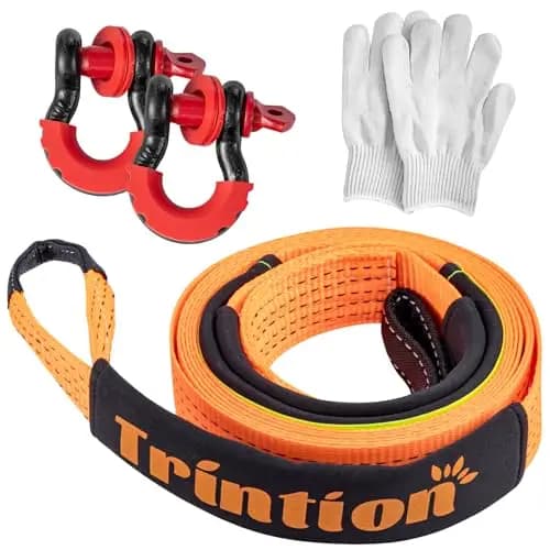 ARATERVIO Abschleppseil 10t Nylon 5m × 5cm Orange