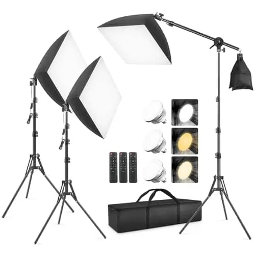 Foccalli Softbox LED Dauerlicht Set