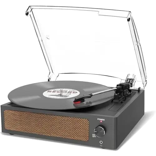 Trynnay Retro Nero Vinyl Plattenspieler