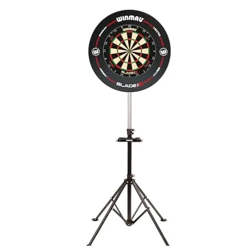 WINMAU Xtreme Dartscheibe-dartständer 2.0 - Tragbar, verstellbar und freistehend - Dartboard-Montagesystem im Stativdesign - Professionelles Dart-Zubehör - Kompatibel mit Allen Winmau-Dartscheiben