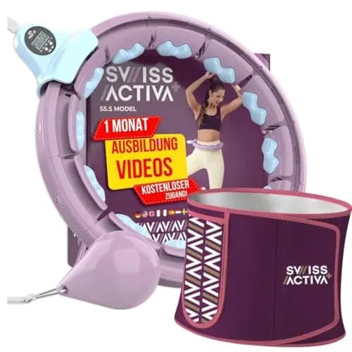 Swiss Activa+ Hula-Hoop-Reifen mit Taillentrainer