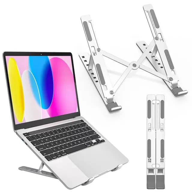 AOVUYCK Laptopständer Aluminium 7-stufig höhenverstellbar