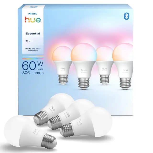 Philips Hue Essential Smart LED A60 Lampe – Bild 1