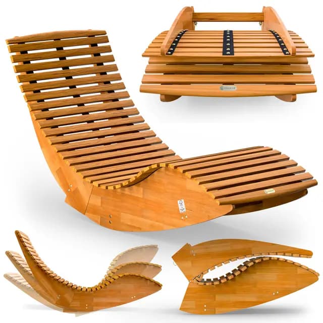 Casaria® Sonnenliege Klappbar Wetterfest Holz 160kg Belastbarkeit Pflegeleicht FSC®-Zertifiziert Akazie Garten Balkon Sauna Liege Holzliege Relaxliege 195x60cm