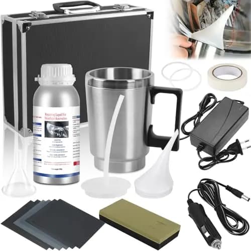 Scheinwerfer Aufbereitung Set - 800g Scheinwerfer Bedampfen Set Enthält Scheinwerfer Polierset, Scheinwerfer Reparatur Set für Gelbfärbung/Kratzen/Oxidation