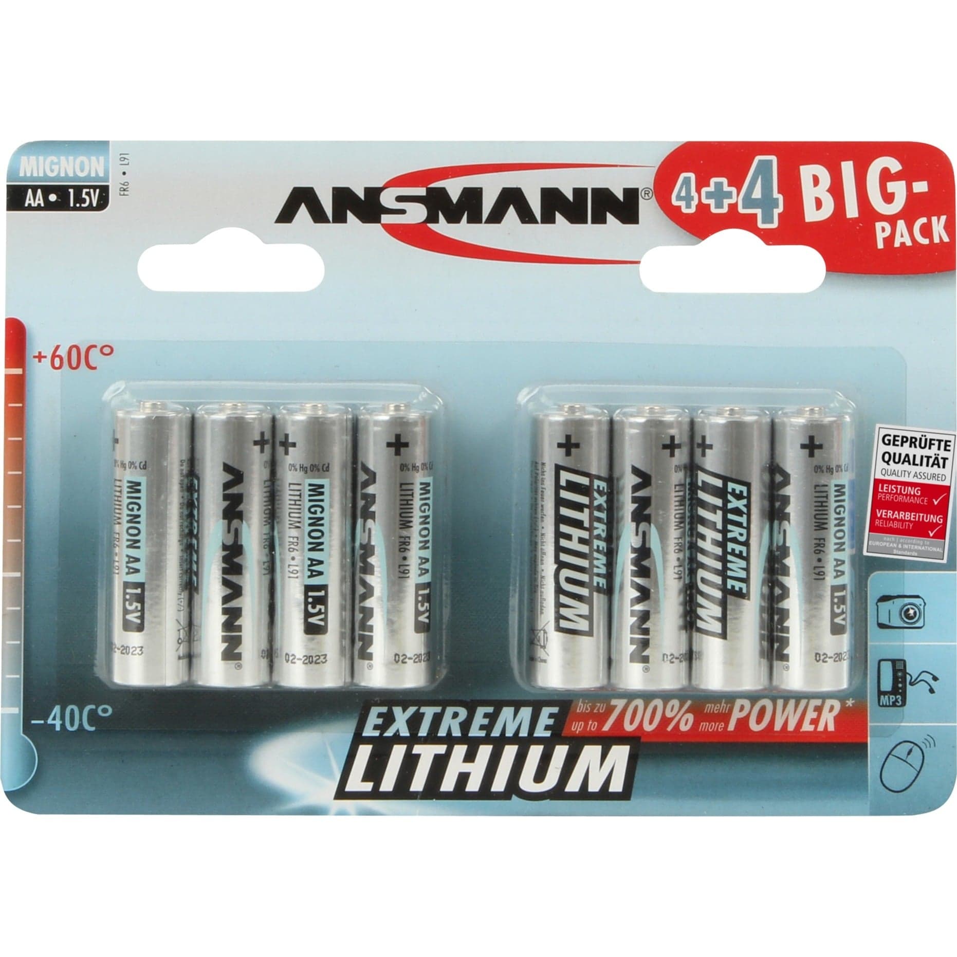Extreme Lithium Mignon AA, Batterie