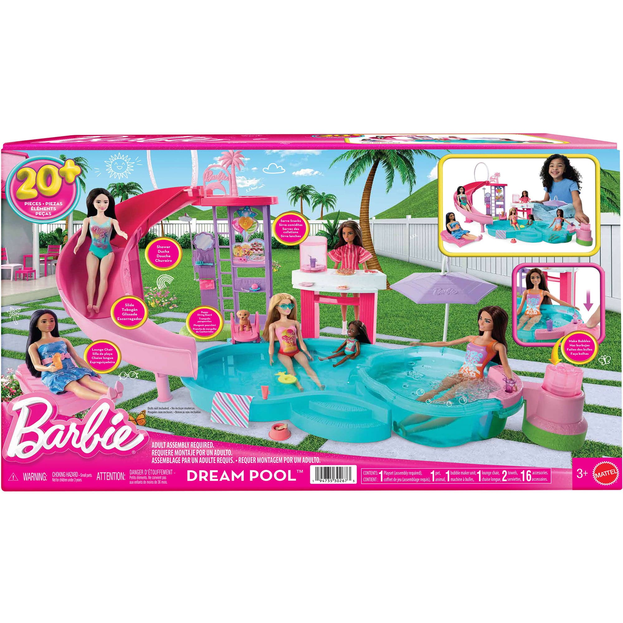 Barbie Traumpool Spielset, Spielgebäude – Bild 1