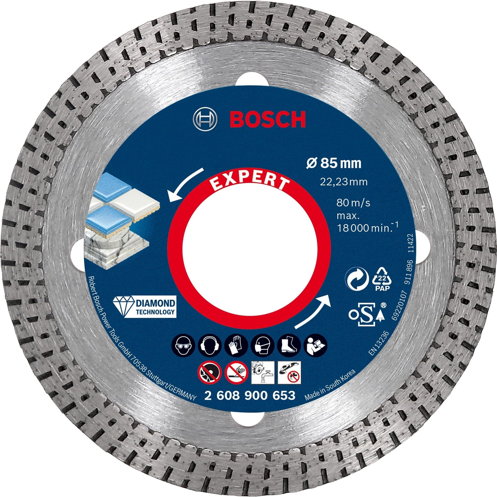 Diamanttrennscheibe Expert HardCeramic, Ø 85mm – Bild 1