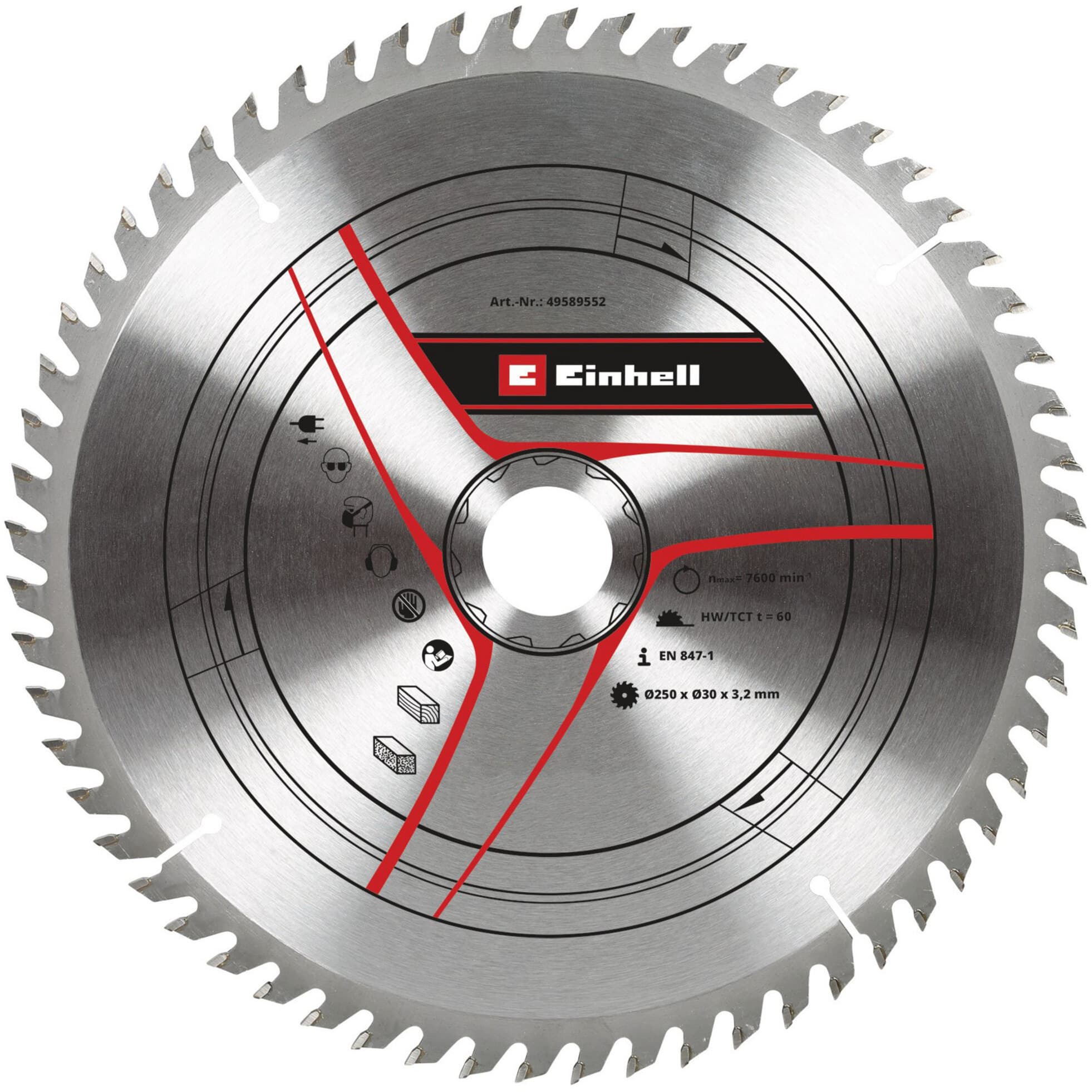 Kreissägeblatt HM, Ø 250 x 30mm, 3,2mm, 60Z – Bild 1