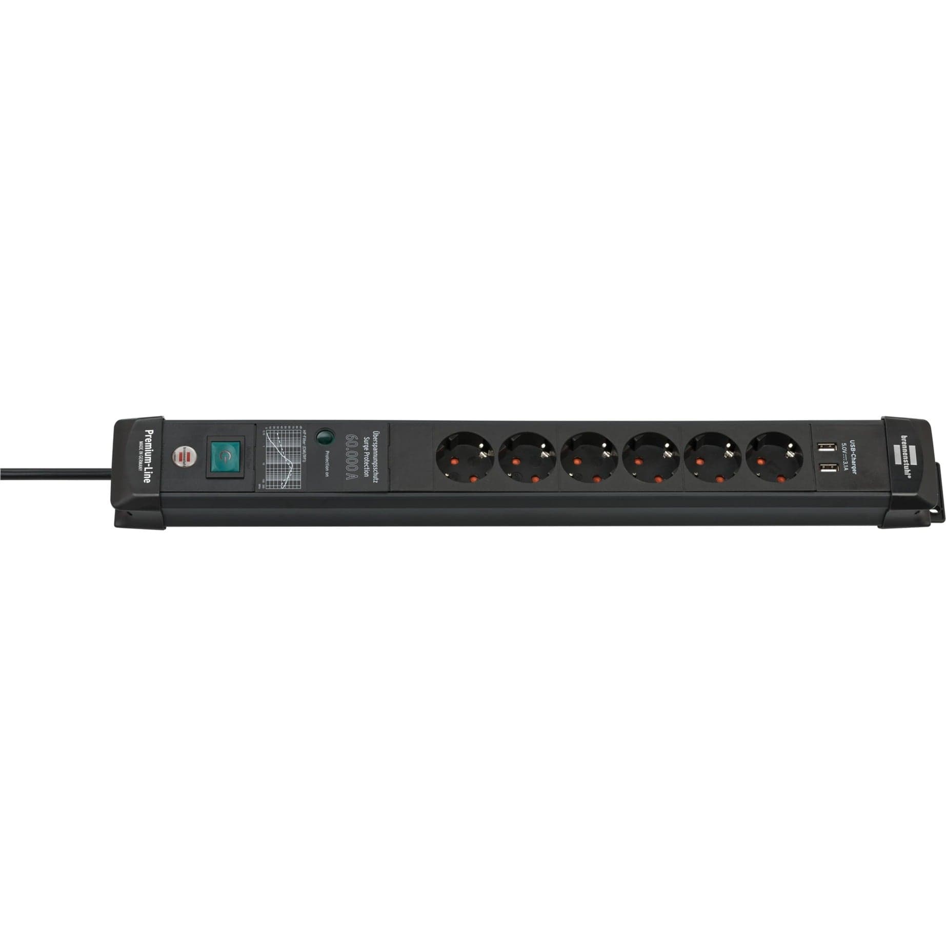 Premium-Line Steckdosenleiste 6-fach – Bild 1