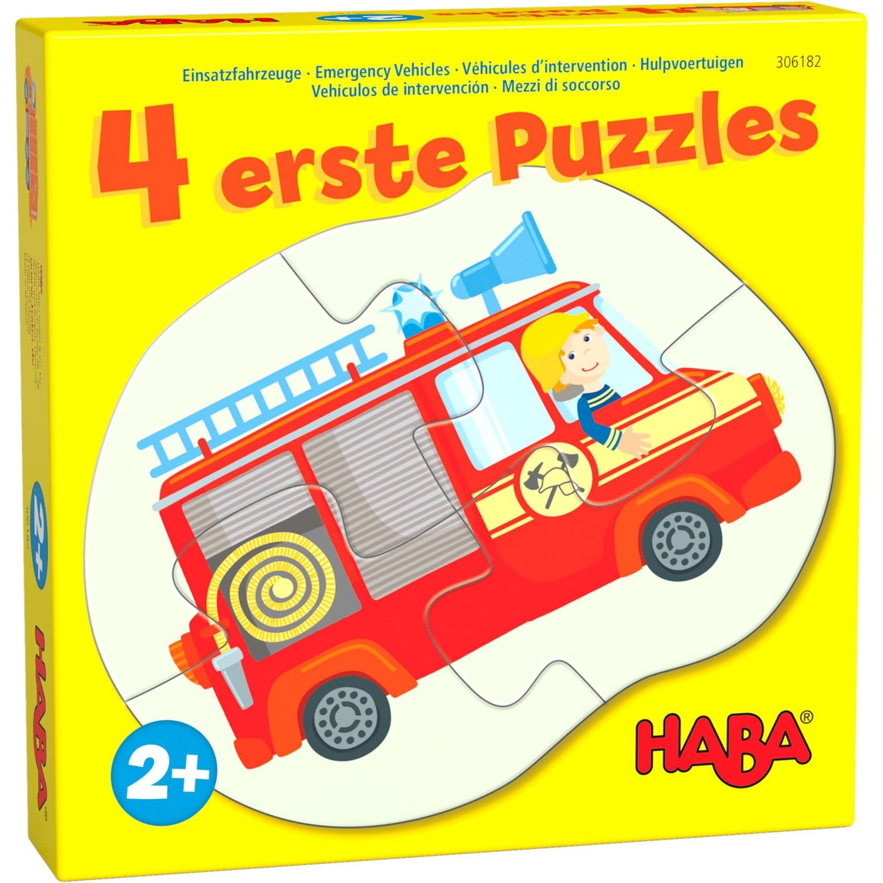 4 erste Puzzles Einsatzfahrzeuge
