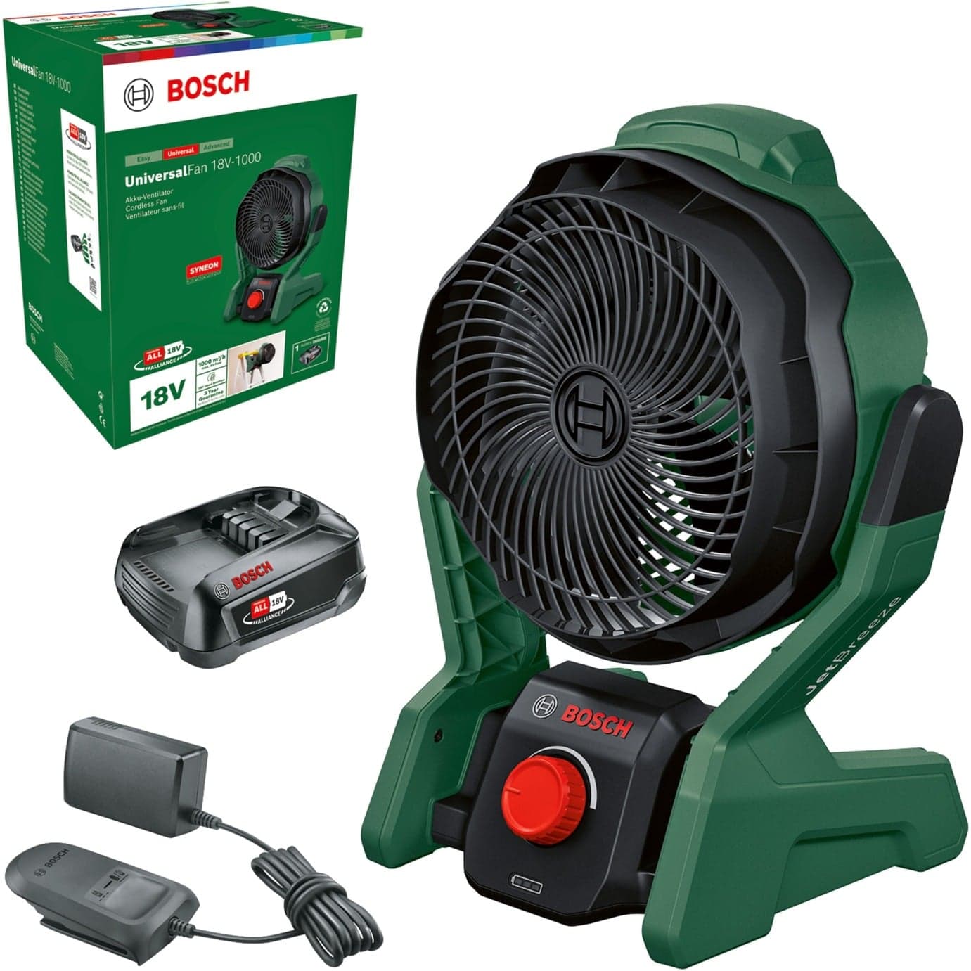 UniversalFan 18V-1000, Ventilator