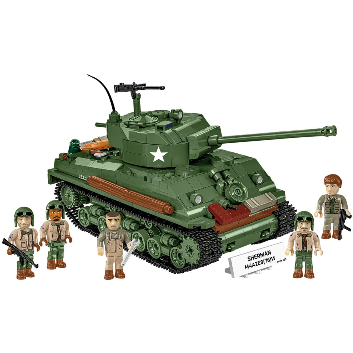 Sherman M4A2E8(76)W, Konstruktionsspielzeug