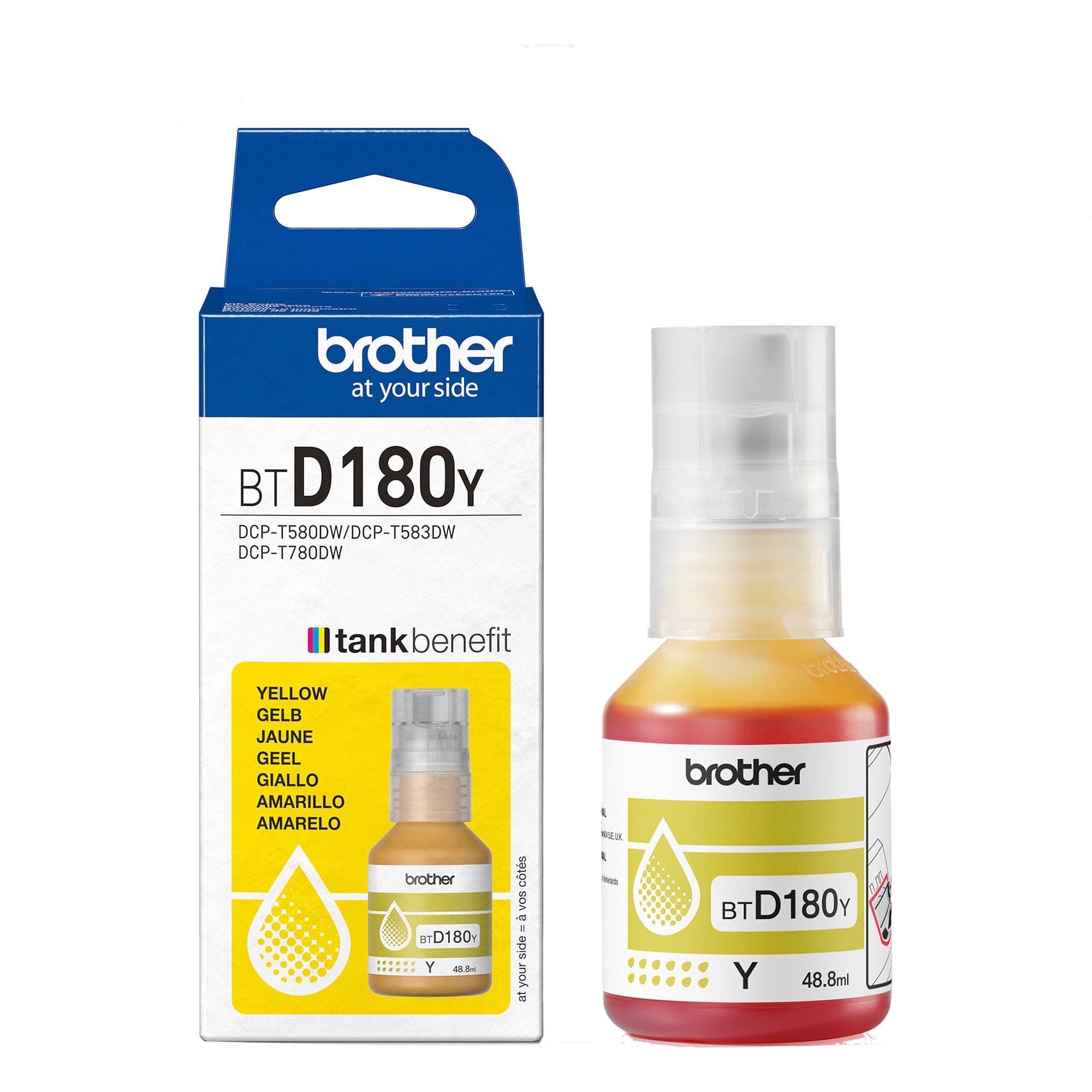 Tintenflasche BTD180Y gelb – Bild 1