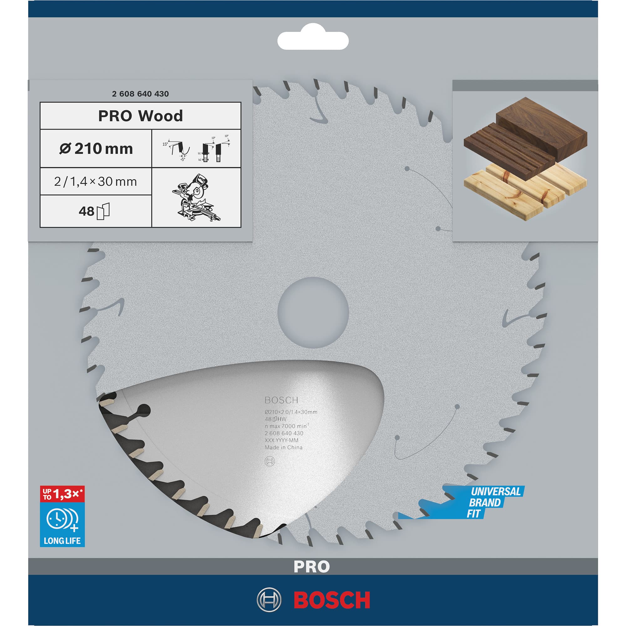PRO Wood Kreissägeblatt, Ø 210mm, 48Z – Bild 1