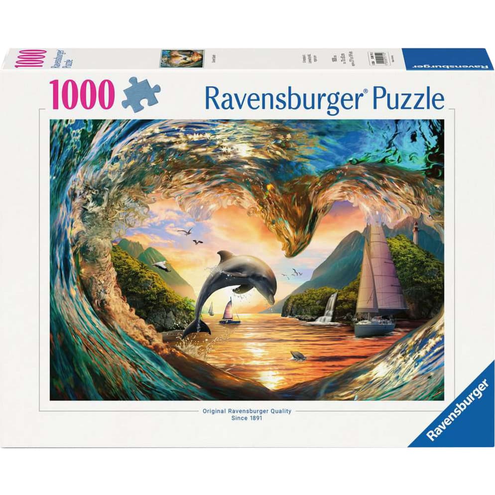 Puzzle Sprung in den Sonnenuntergang – Bild 1