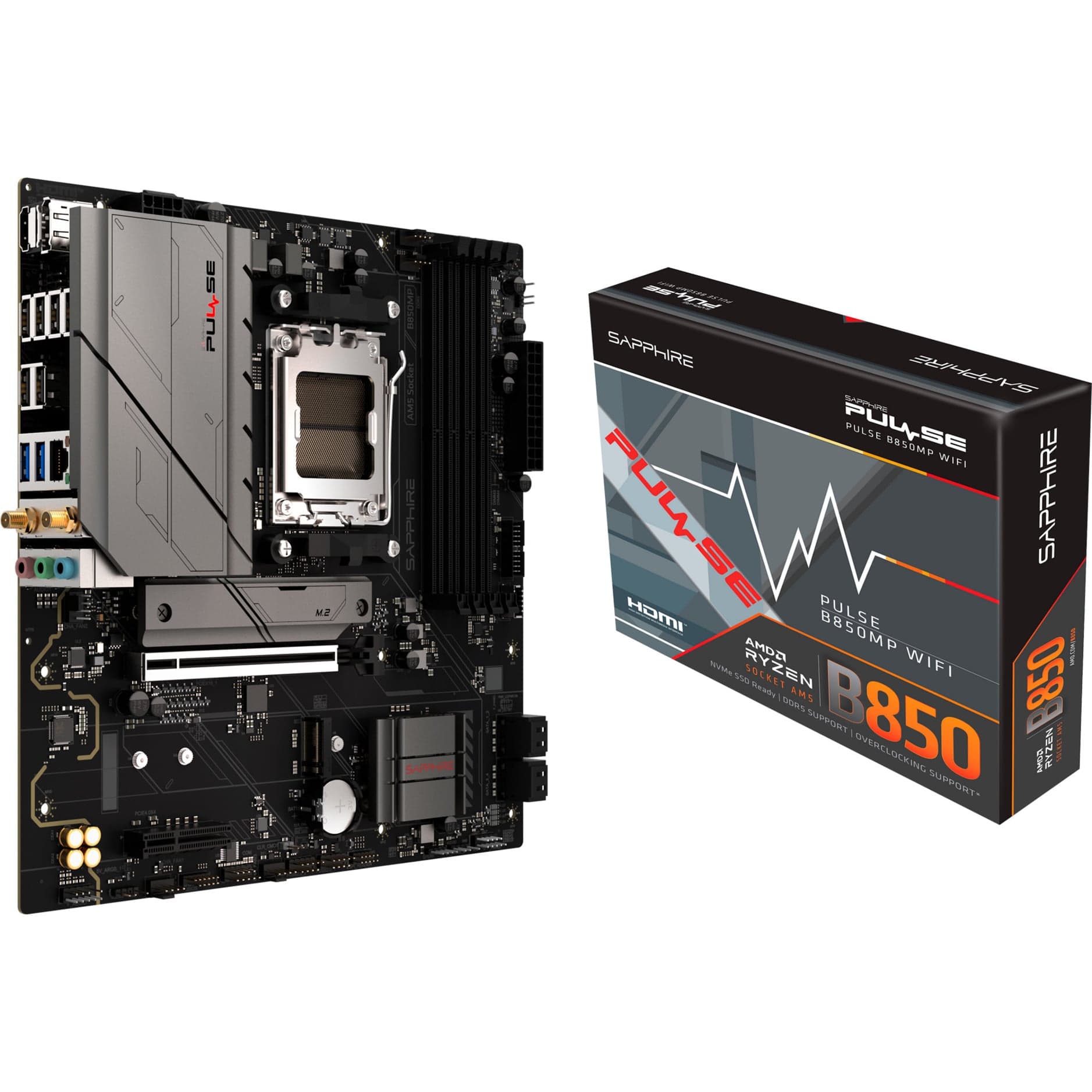 PULSE B850M WIFI, Mainboard – Bild 1