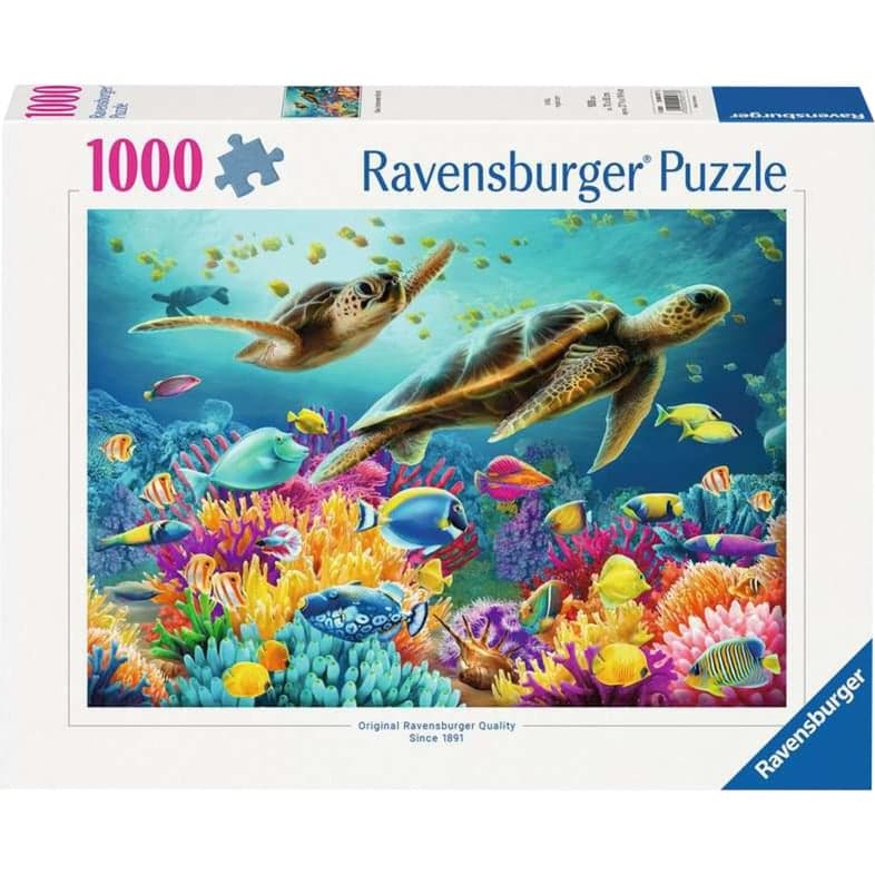 Puzzle Blaue Unterwasserwelt – Bild 1