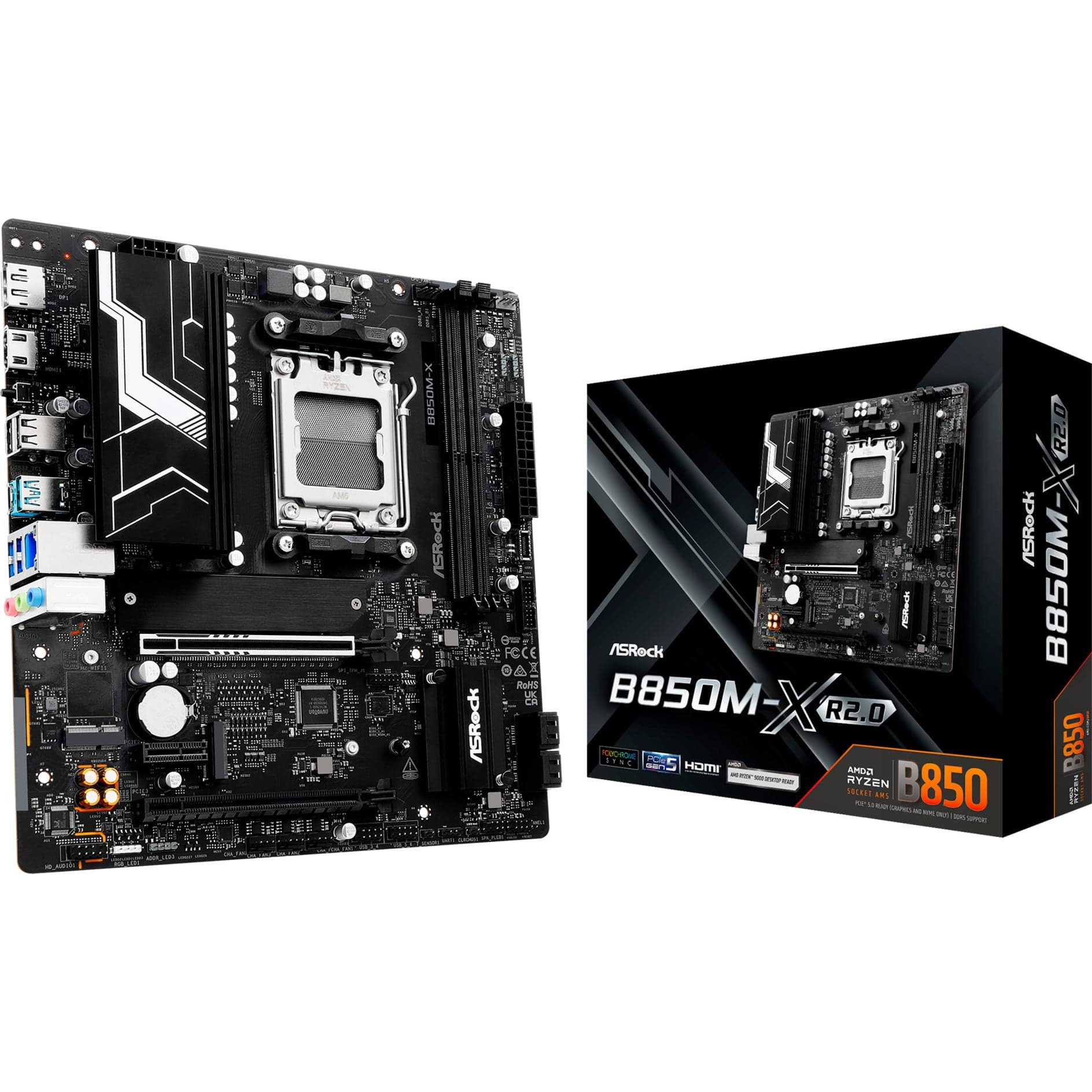 B850M-X R2.0, Mainboard – Bild 1