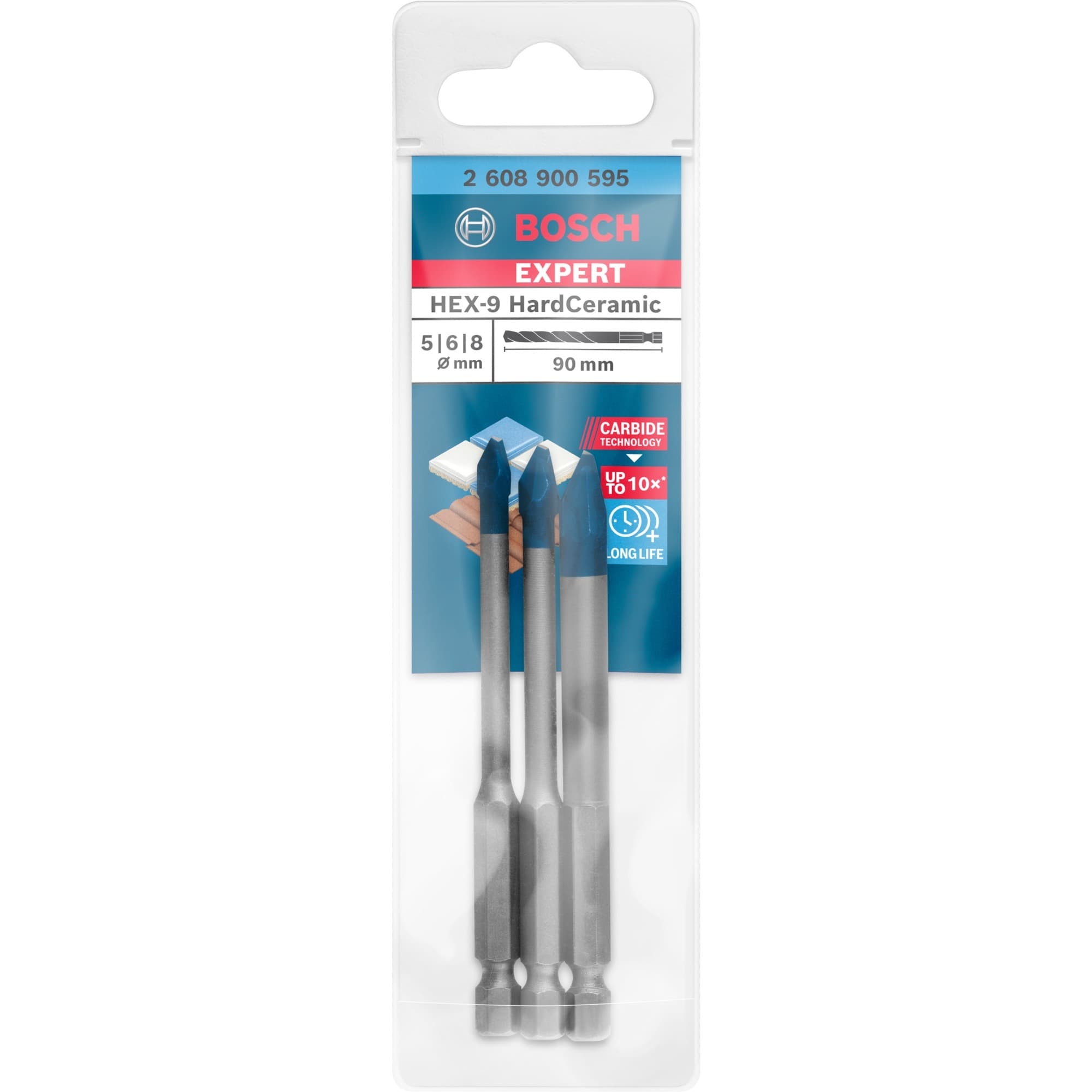 EXPERT HEX-9 HardCeramic Bohrer-Satz, 3-teilig – Bild 1