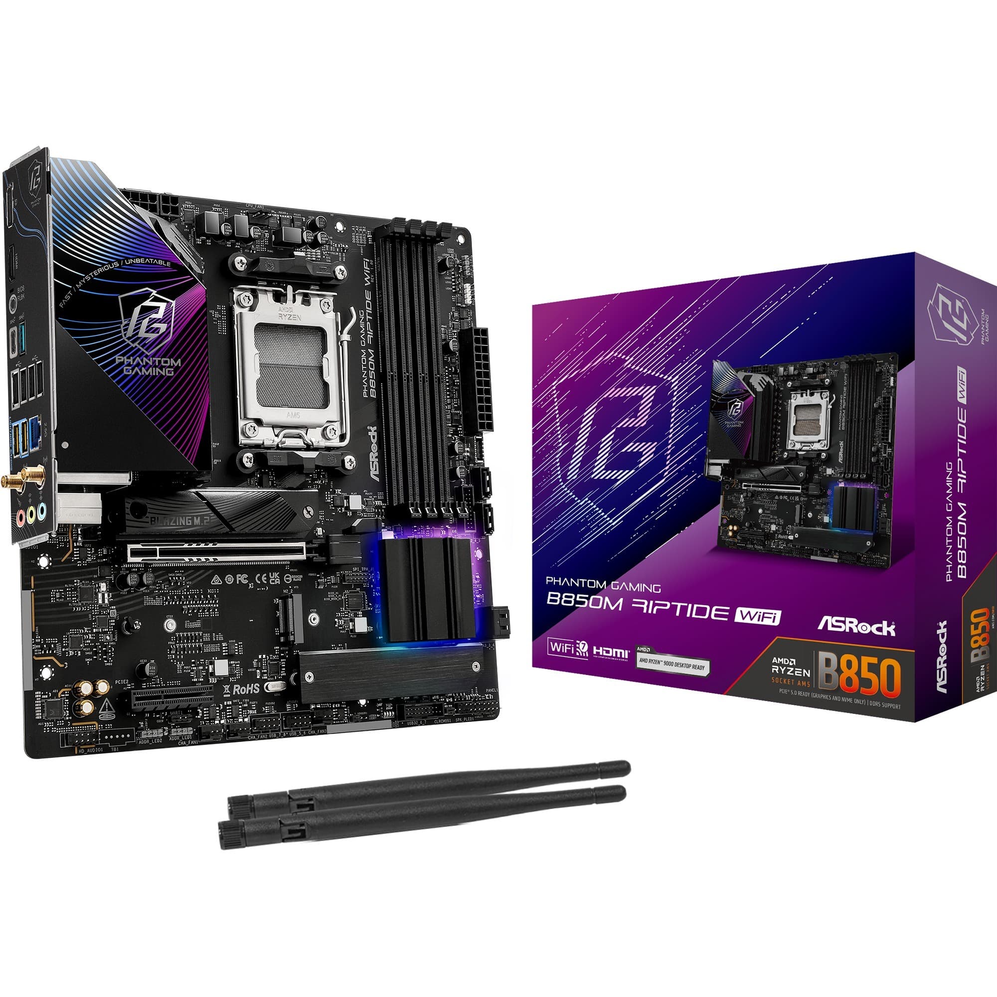 B850M Riptide WiFi, Mainboard – Bild 1