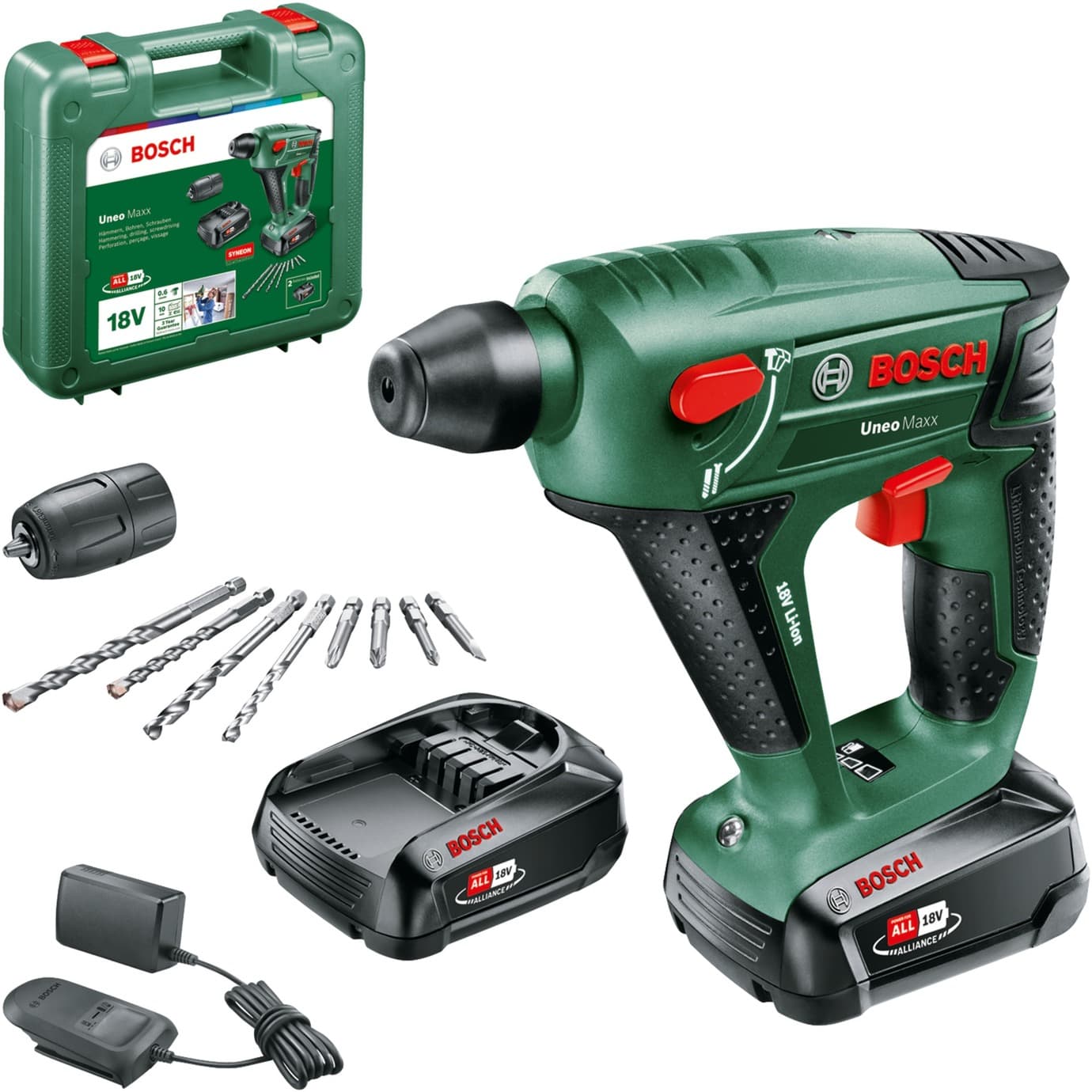 Akku-Bohrhammer Uneo Maxx, 18Volt – Bild 1