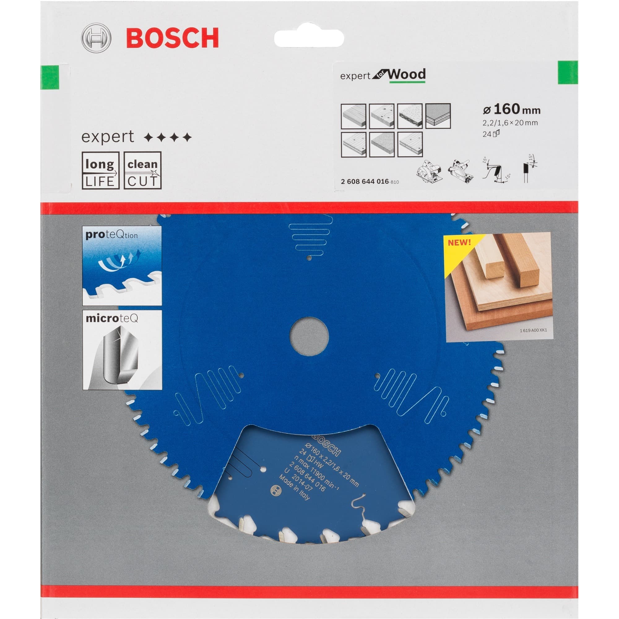 EXPERT Wood Kreissägeblatt, Ø 160mm, 24Z – Bild 1