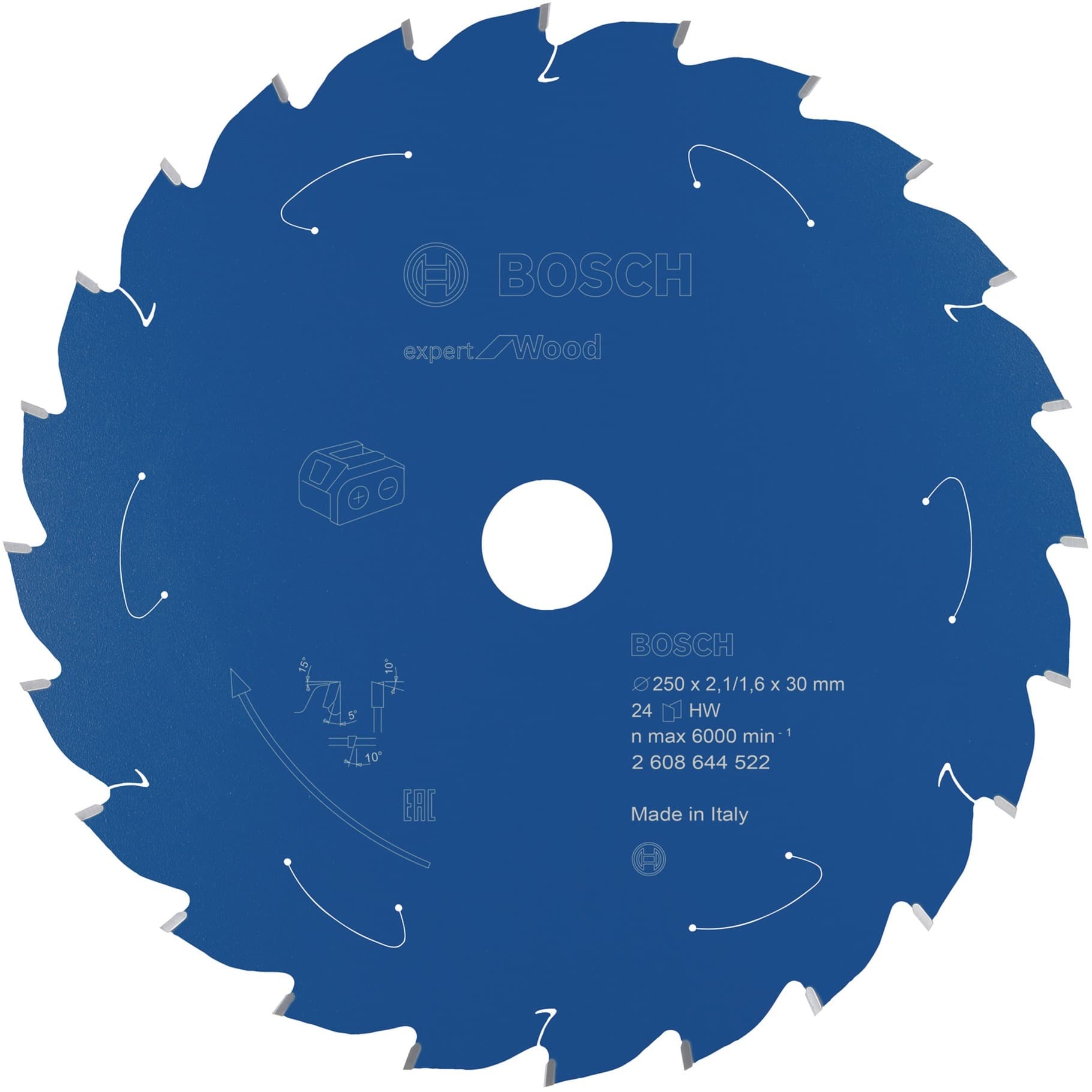 EXPERT Wood Kreissägeblatt, Ø 250mm, 24Z – Bild 1
