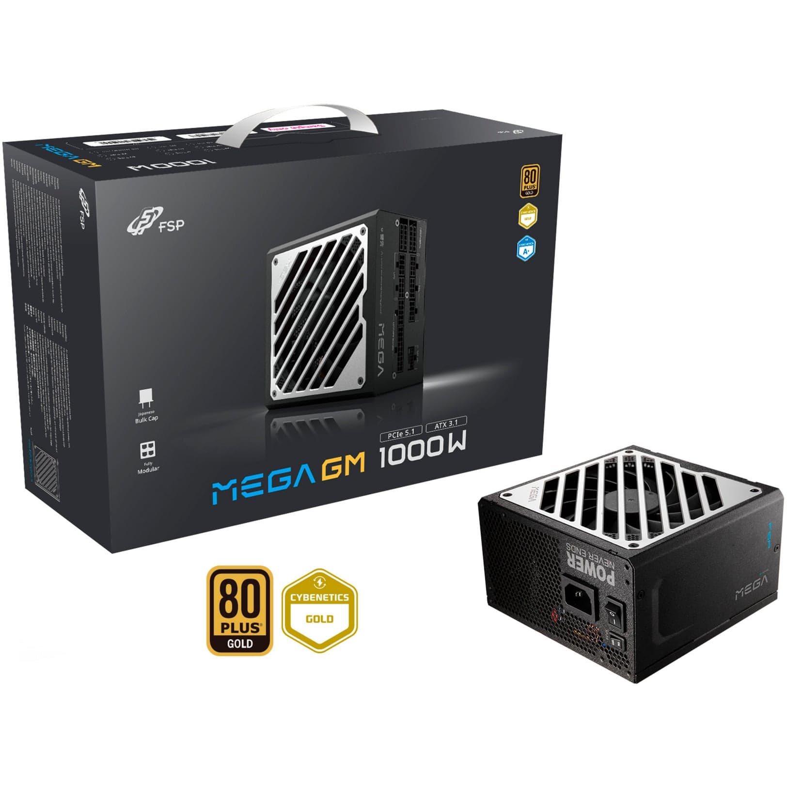 MEGA GM 1000W, PC-Netzteil – Bild 1