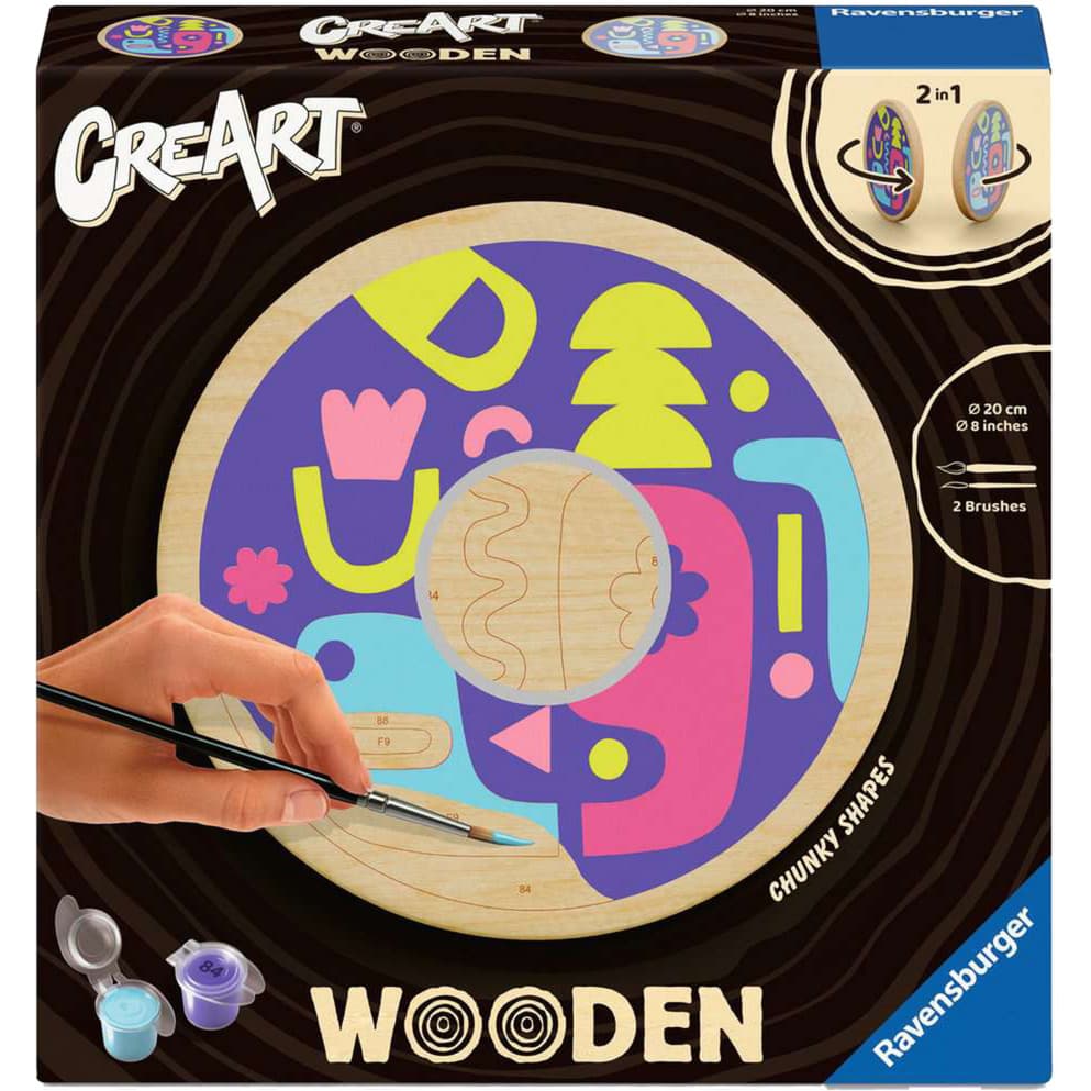 CreArt Wooden - Eckige Formen, Malen – Bild 1