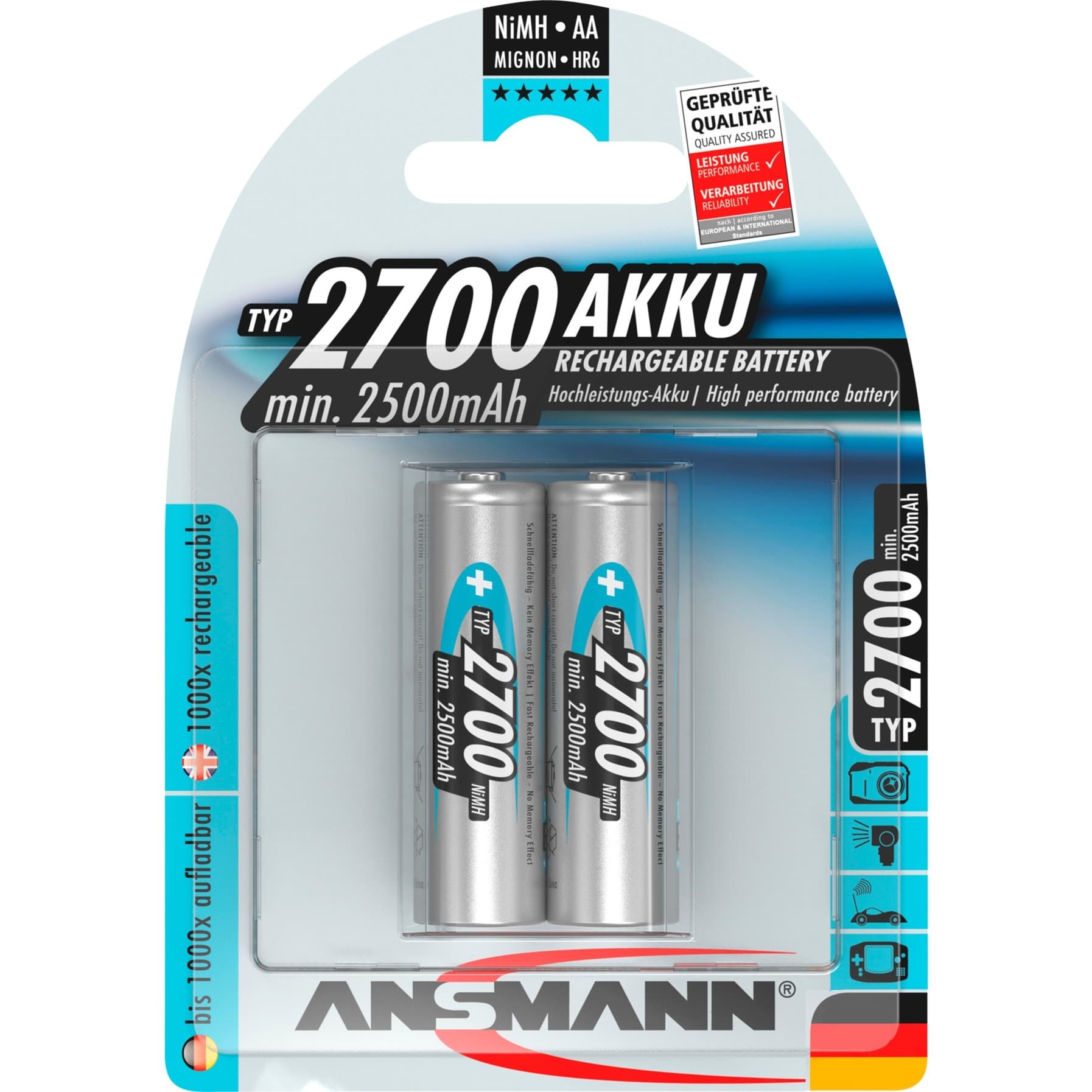 2700mAh, Akku – Bild 1