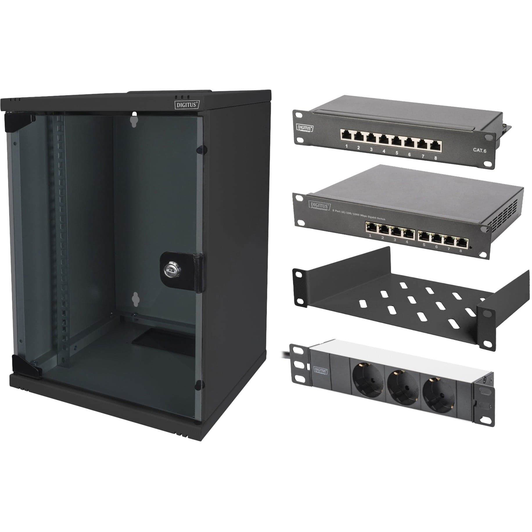 25,4 cm (10") Set 2 B 9HE, IT-Schrank – Bild 1