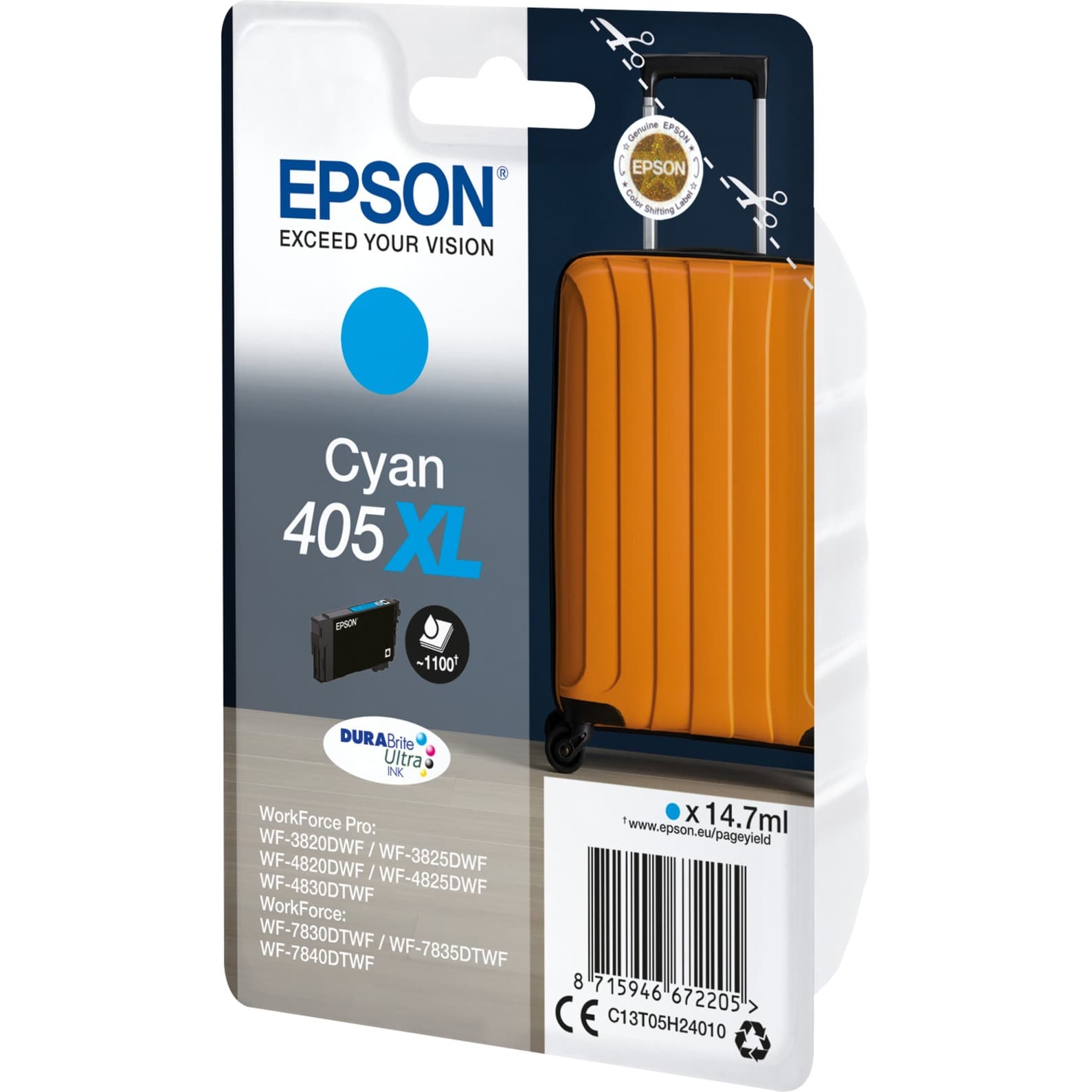 Tinte cyan 405XL (C13T05H24010) – Bild 1