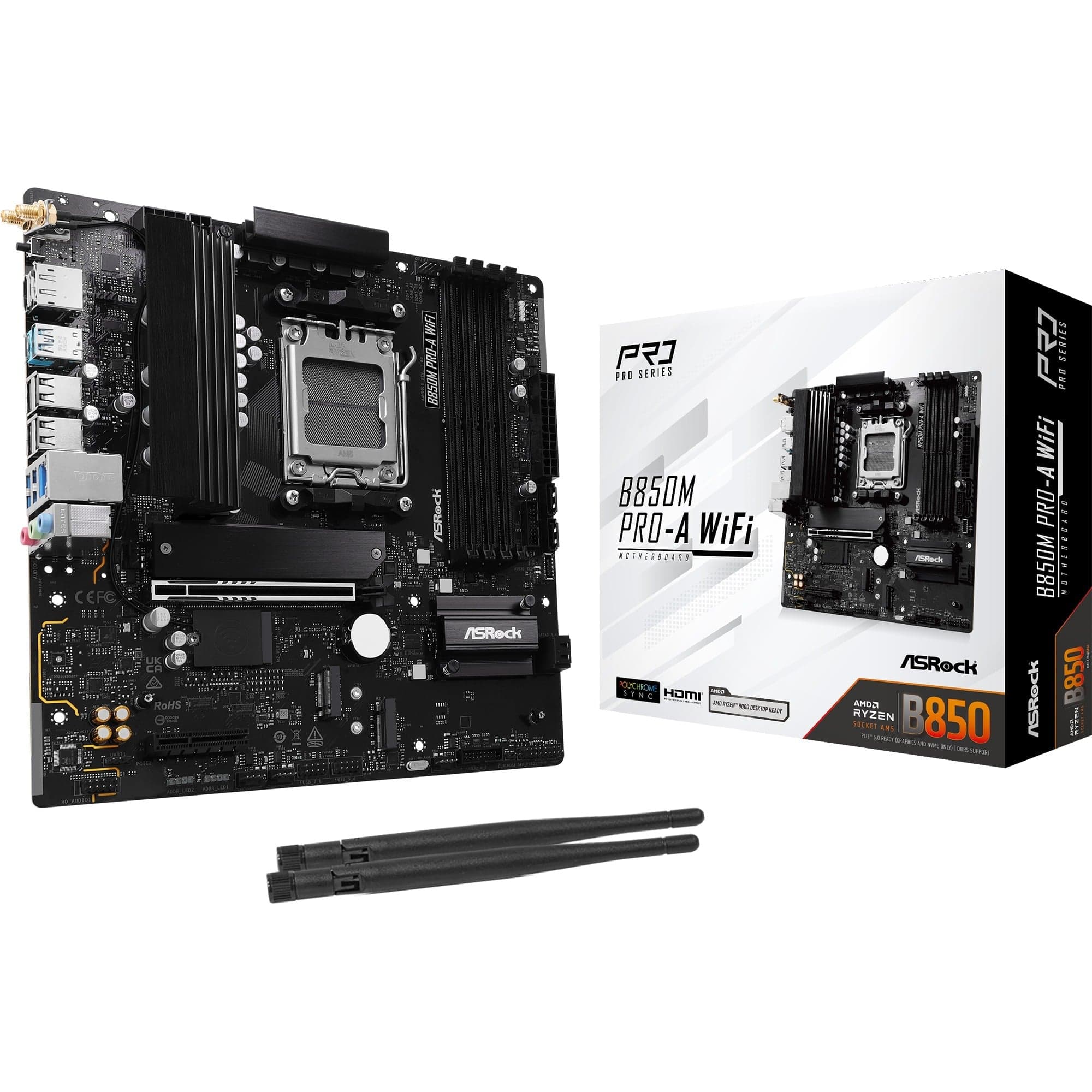 B850M Pro-A WiFi, Mainboard – Bild 1