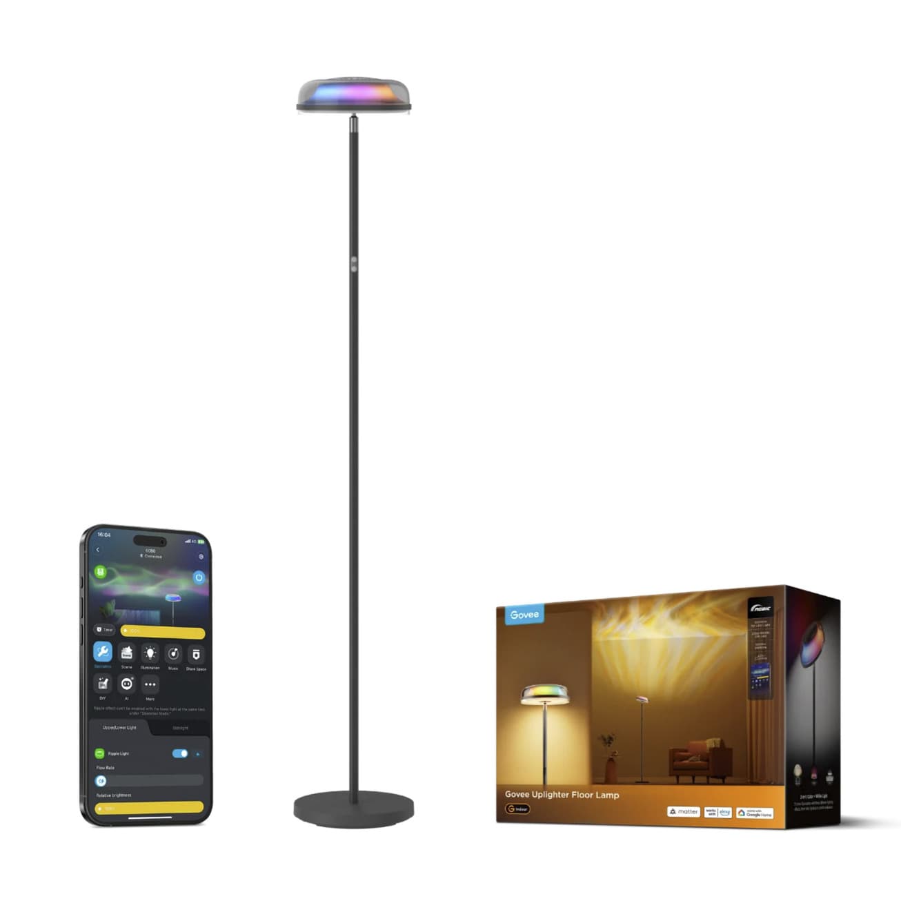 Uplighter Stehlampe , LED-Leuchte – Bild 1