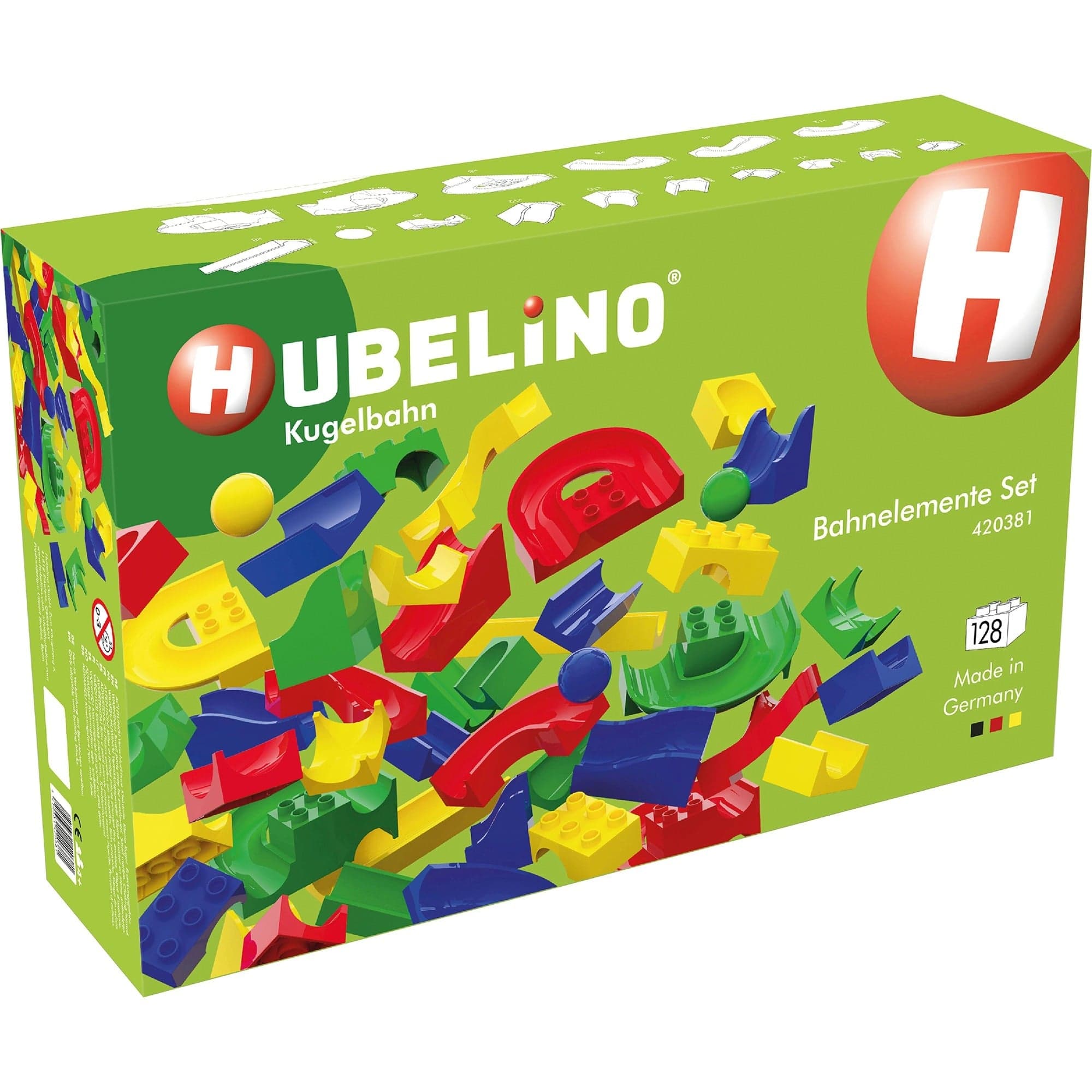 Kugelbahn 128-teiliges Bahnelemente Set