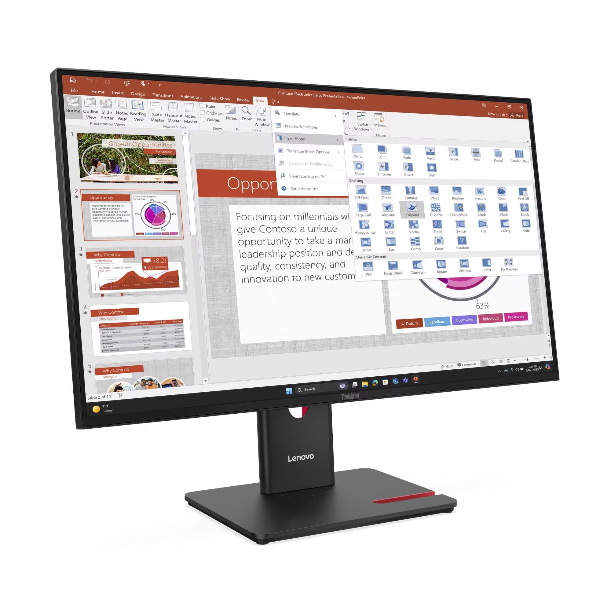 ThinkVision T27-40, LED-Monitor – Bild 1