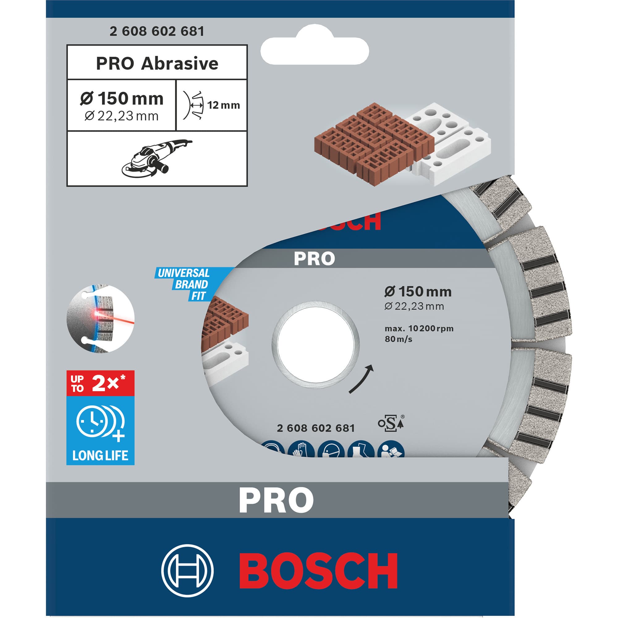 PRO Abrasive Diamanttrennscheibe, Ø 150mm – Bild 1