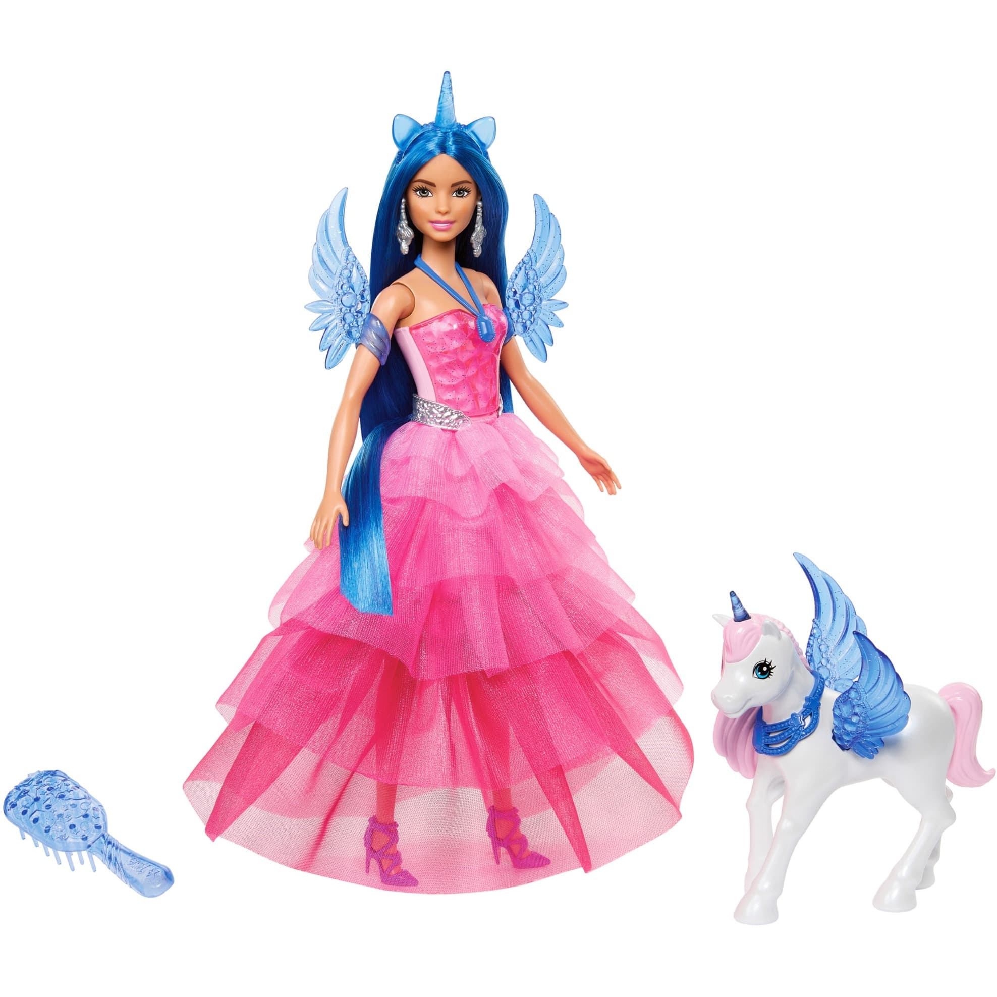 Barbie Saphire Puppe mit Einhorn – Bild 1