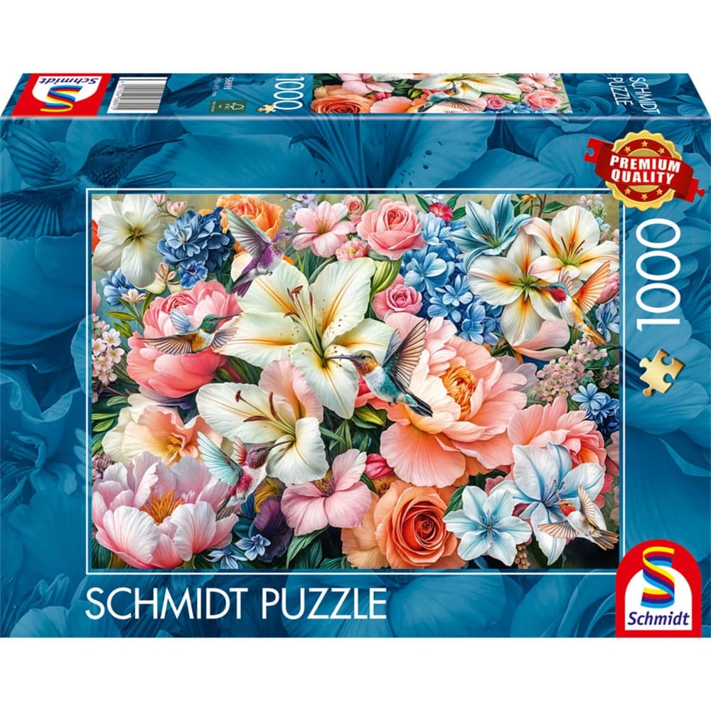 Blumen in Pastell, Puzzle – Bild 1