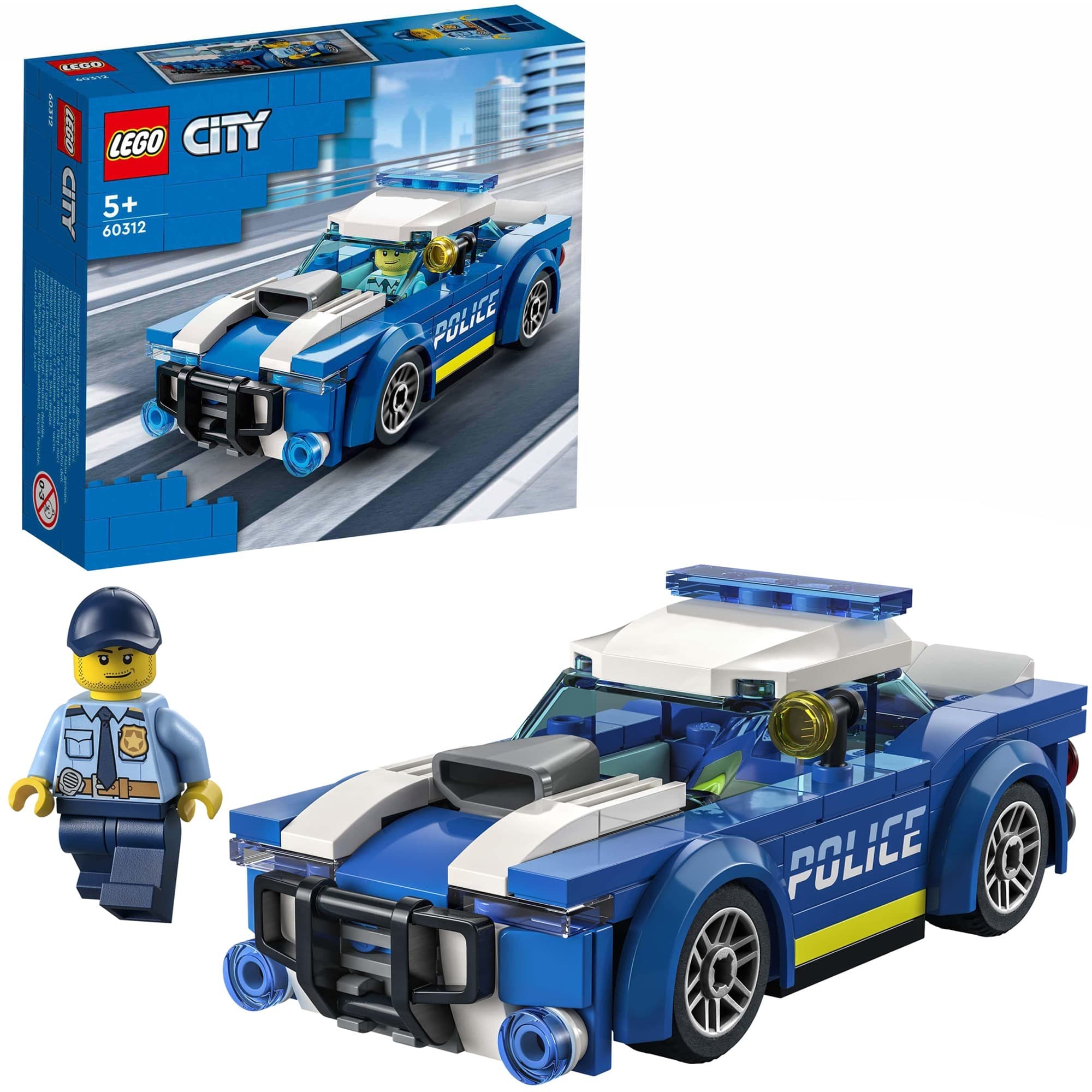 60312 City Polizeiauto, Konstruktionsspielzeug – Bild 1