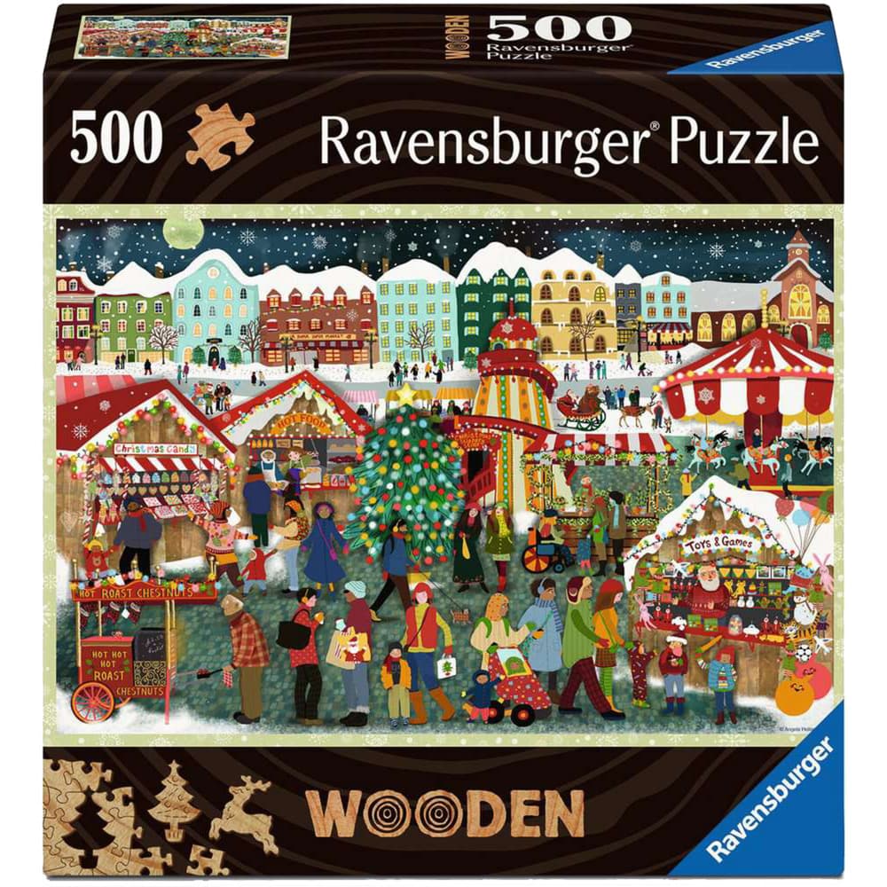 Wooden Puzzle - Weihnachtsmarkt – Bild 1